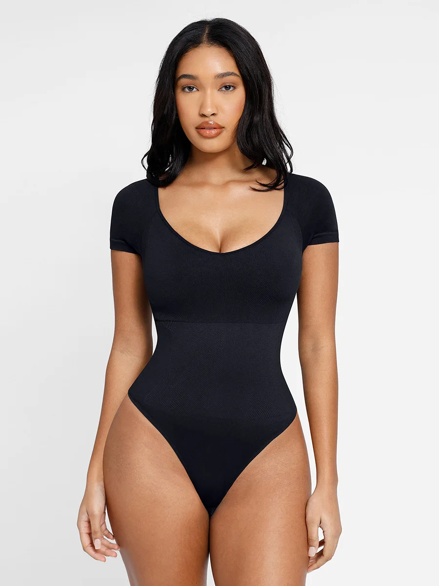 Body gainant femme avec soutien-gorge intégré et contrôle du ventre