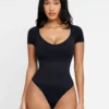 Body sculptant femme avec soutien-gorge intégré et contrôle du ventre