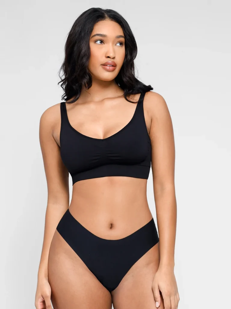 Soutien-gorge femme sans coutures avec maintien et bonnets amovibles