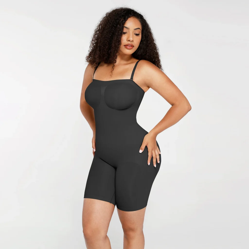 Body gainant sans manches femme avec soutien-gorge amovible et effet galbant